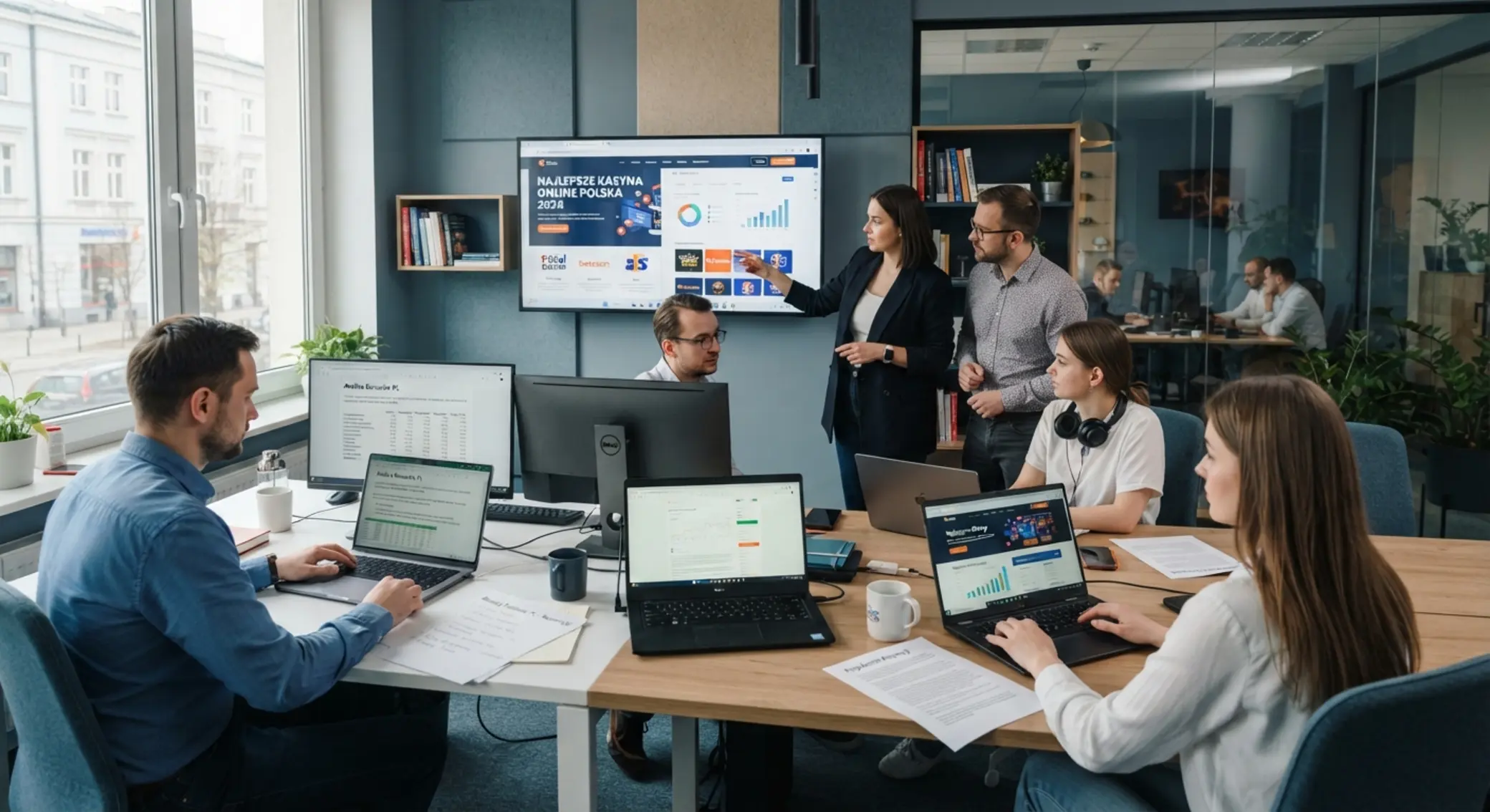 Zespół analityków pracuje nad treściami o kasynach online